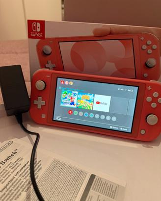 Nintendo switch lite coral