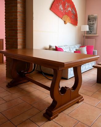 Tavolo Arte Povera In Legno Massello.