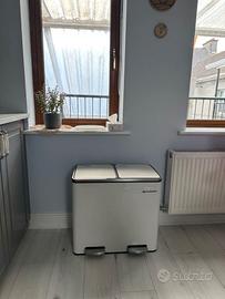 Pattumiera a Doppio Secchio, 2 x 24L, Cestino del