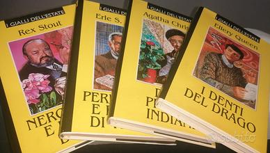 set 5 libri Gialli d'estate e I Maestri del giallo