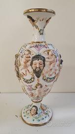 VASO CAPODIMONTE NUMERATO DIPINTO A MANO