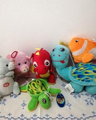 Lotto 6 peluches