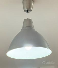 Nr 2 lampadari metallo grigio stile industriale
