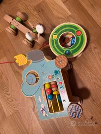 Set giochi in legno trainabili