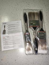 3 Pennelli Pittura con setole sintetiche - Grifema