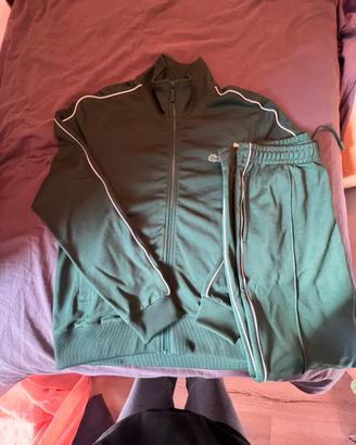 Green Lacoste Tracksuit
