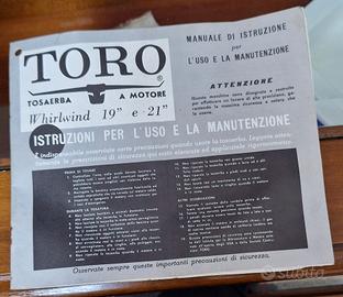 Manuale tosaerba Toro Whirlwind 19" e 21"
