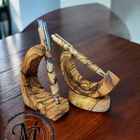 penne in legno pregiato tornite a mano 