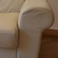 Divano letto matrimoniale in vera pelle