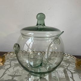 Zuppiera in vetro di Murano