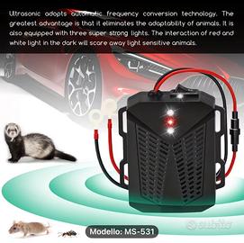Dissuasore ultrasuoni repellente ratti per auto