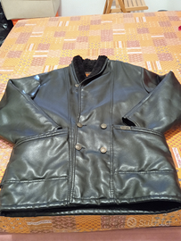 Giacca nera uomo pelle o similpelle XL