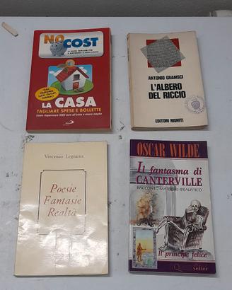 Lotto di 4 libri usati in italiano.