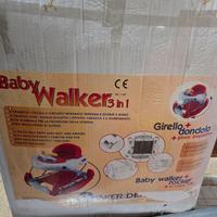 Baby Walker 3 in 1 Girello+ Dondolo + Gioco