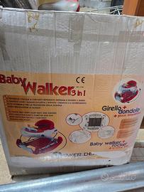 Baby Walker 3 in 1 Girello+ Dondolo + Gioco