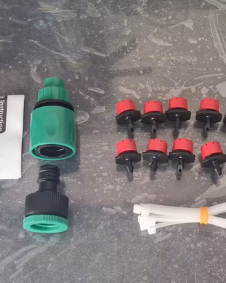 🏡💧 Kit 10 Metri Irrigazione Giardino a Goccia
