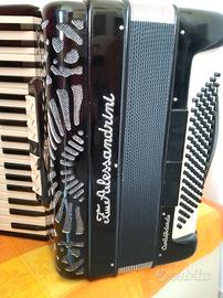 Fisarmonica musette 96 bassi, artigianale italiana