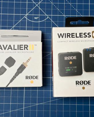 Rode Wireless Go + Rode Lavalier II microfoni RØDE
