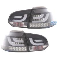FANALI VOLKSWAGEN VW GOLF 6 08-12 A LED FONDO NERO