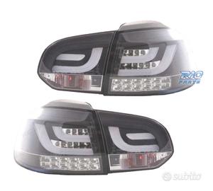 FANALI VOLKSWAGEN VW GOLF 6 08-12 A LED FONDO NERO