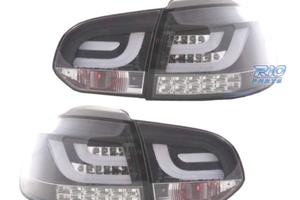 FANALI VOLKSWAGEN VW GOLF 6 08-12 A LED FONDO NERO