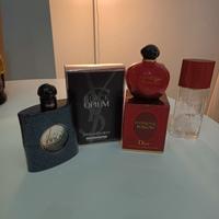 Ysl christian Dior profumi bottiglie vuote