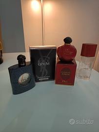 Ysl christian Dior profumi bottiglie vuote