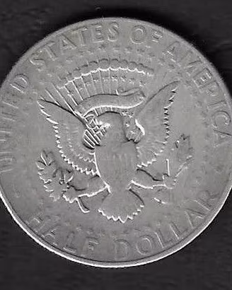 USA - moneta circolata da 50 Cents Argento km202a 