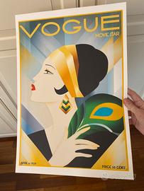 Vogue Art déco quadro elegante Poster stampa
