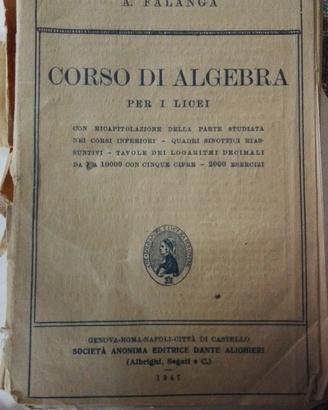 Corso di Algebra per i Licei Falanga 1947