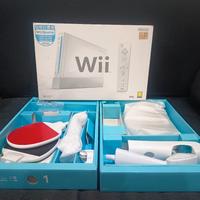 Scatola e accessori Nintendo Wii 