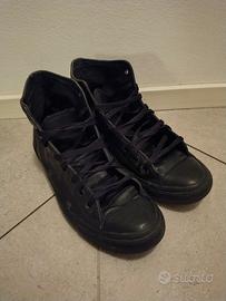 Converse All Star alte pelle nera tg.41.5