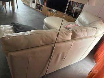 Divano pelle bianco