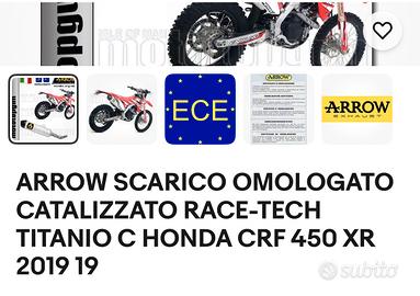 Arrow titanio crf 450xr