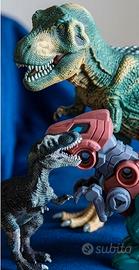 3 Dinosauri modelli T-rex e futuristico 