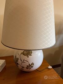 Abat jour beige grande con decori