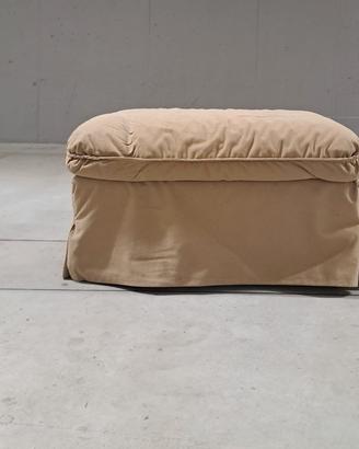 pouf in canvas di cotone nocciola