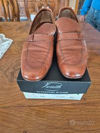 Scarpe in cuoio marrone anni 80-90 taglia 40 e 1/2