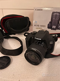 Canon EOS 1300D con obiettivo + borsa