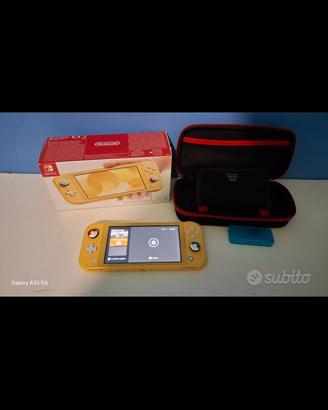 Nintendo switch lite gialla