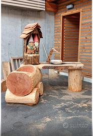 Fontane artigianali in larice massiccio