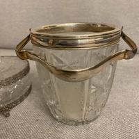 Secchiello per ghiaccio vintage con cucchiaio