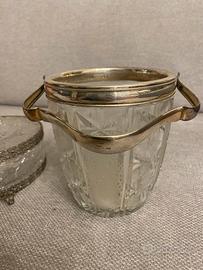 Secchiello per ghiaccio vintage con cucchiaio