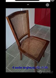 4 sedie in legno