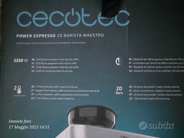 Cecotec power espresso 20 maestro