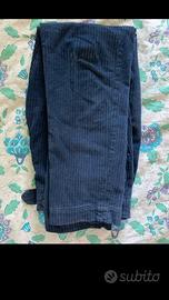 Pantaloni Camouflage blu scuro in velluto