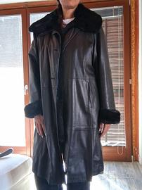 cappotto in vera pelle