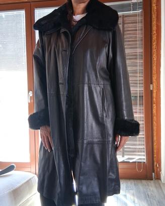 cappotto in vera pelle