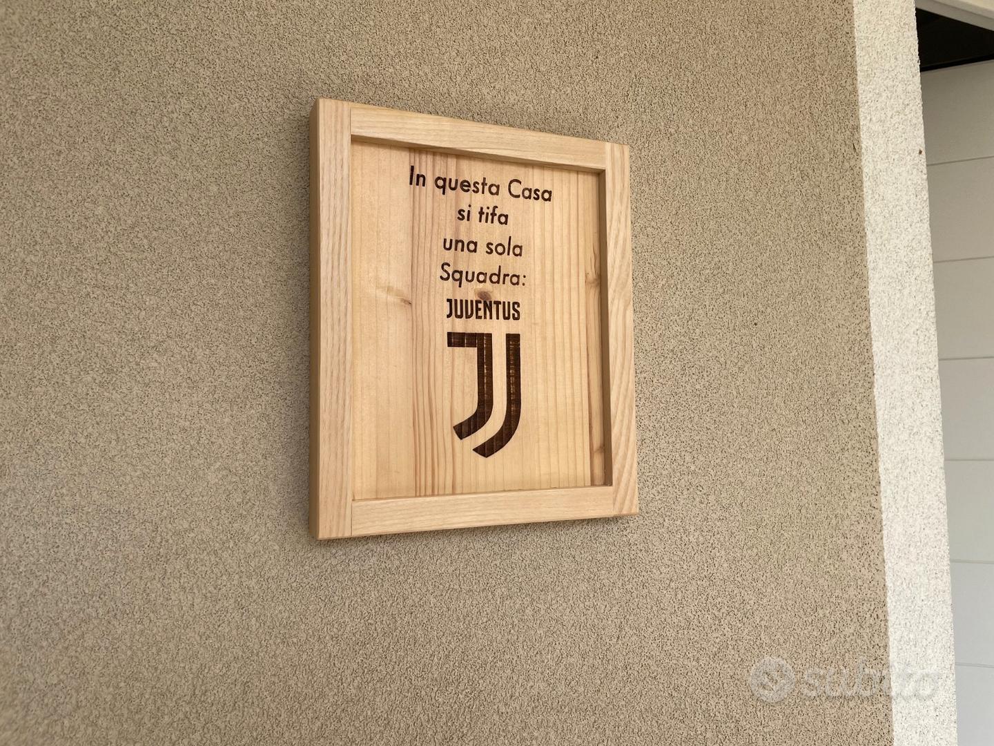 Quadro tifoso calcio juventus in legno - Arredamento e Casalinghi