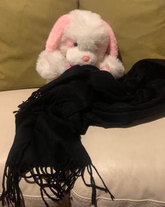 Sciarpa nera misto lana